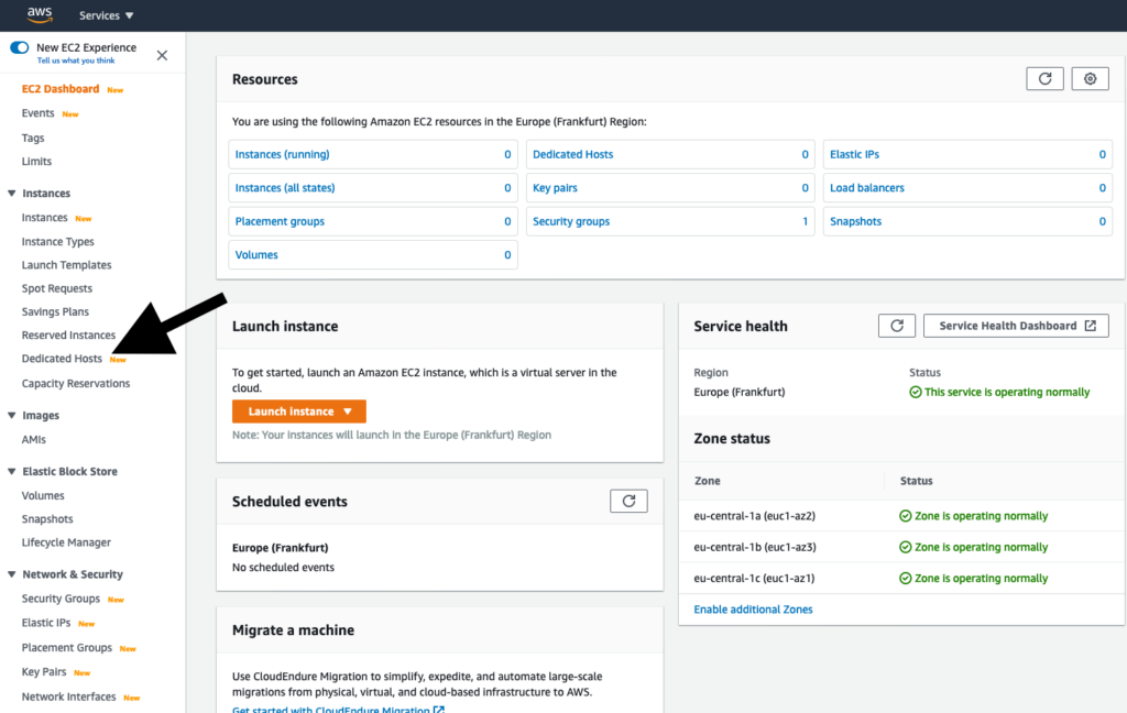 EC2 Console