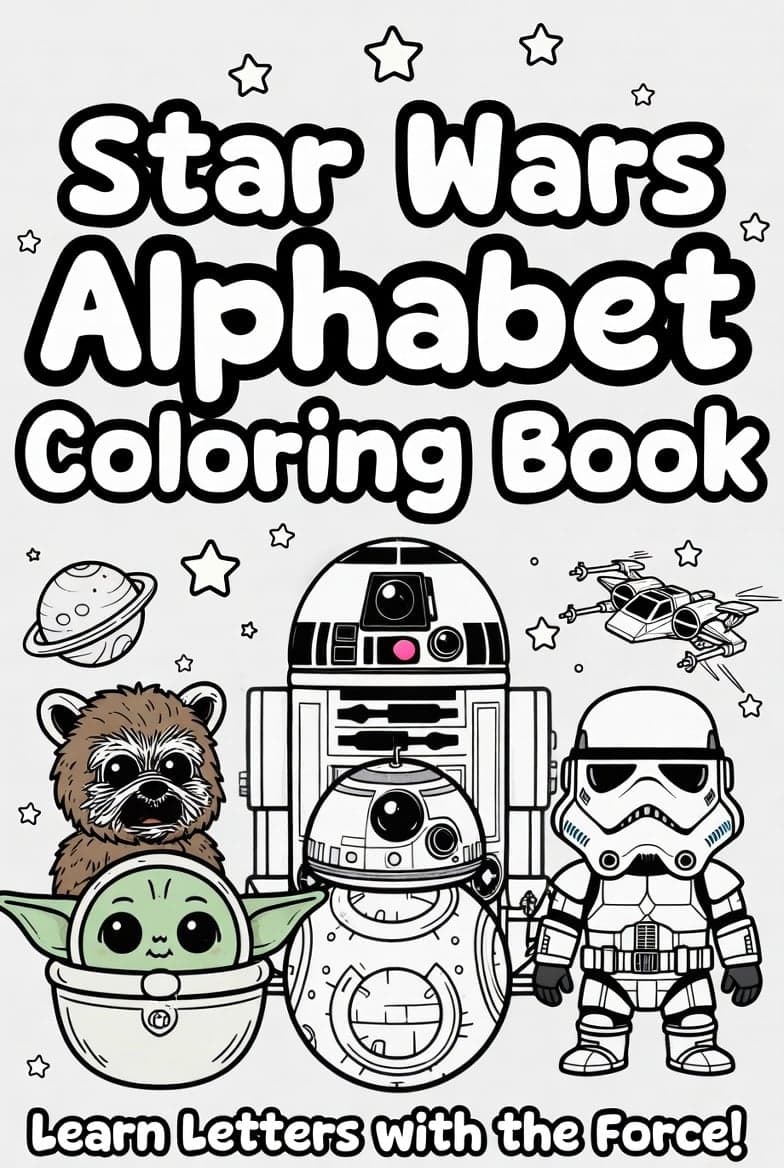 Star Wars Alphabet Coloring Book for Toddlers & Preschoolers